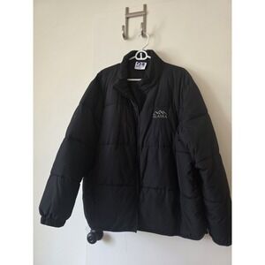 Princess Men's Insulated Puffer Jacket Black XXL Logo Zip Stand-Up Collar